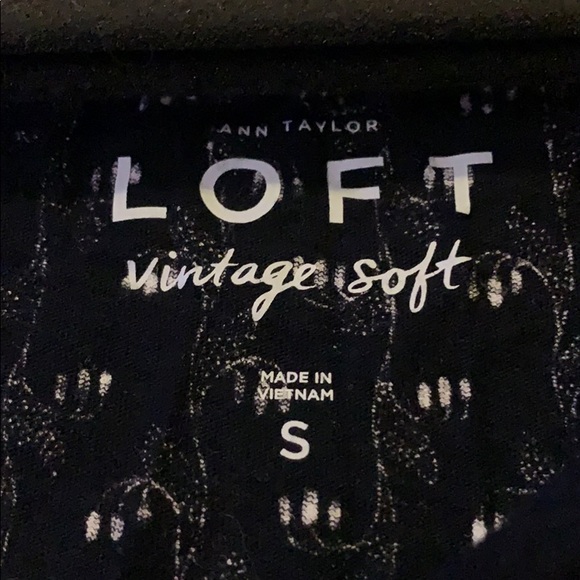 Loft Navy and White Soft Tee - Picture 2 of 3